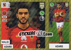 Sticker Walid Azaro - FIFA 365: 2018-2019. Grey backs - Panini