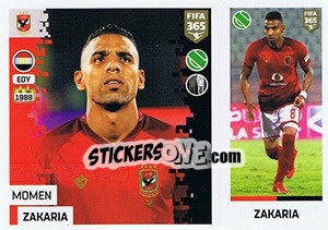 Sticker Momen Zakaria - FIFA 365: 2018-2019. Grey backs - Panini