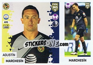 Sticker Agustín Marchesín - FIFA 365: 2018-2019. Grey backs - Panini