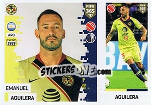Sticker Emanuel Aguilera - FIFA 365: 2018-2019. Grey backs - Panini