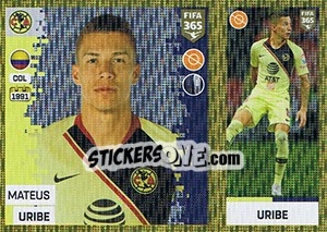 Sticker Mateus Uribe - FIFA 365: 2018-2019. Grey backs - Panini