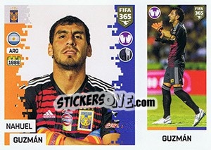 Sticker Nahuel Guzmán - FIFA 365: 2018-2019. Grey backs n. 384 - Panini