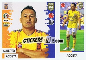 Sticker Alberto Acosta - FIFA 365: 2018-2019. Grey backs - Panini