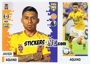 Figurina Javier Aquino - FIFA 365: 2018-2019. Grey backs - Panini