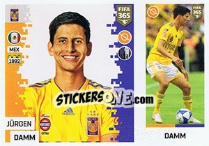 Sticker Jürgen Damm - FIFA 365: 2018-2019. Grey backs - Panini