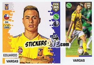 Sticker Eduardo Vargas - FIFA 365: 2018-2019. Grey backs n. 397 - Panini