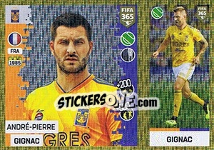 Sticker André-Pierre Gignac - FIFA 365: 2018-2019. Grey backs - Panini
