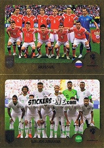 Figurina Russia / Saudi Arabia - FIFA 365: 2018-2019. Grey backs - Panini