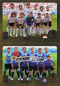 Cromo Egypt / Uruguay - FIFA 365: 2018-2019. Grey backs - Panini