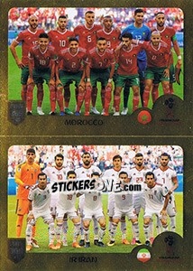 Sticker Morocco / IR Iran - FIFA 365: 2018-2019. Grey backs n. 403 - Panini