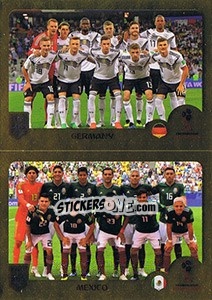 Sticker Germany / Mexico - FIFA 365: 2018-2019. Grey backs - Panini