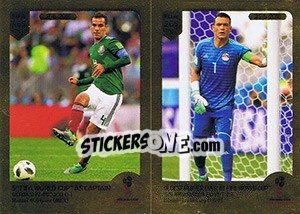 Sticker 5Th Fifa World Cup As Captain / Oldest Player Ever At Fifa World Cup - FIFA 365: 2018-2019. Grey backs - Panini