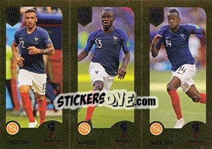 Sticker Tolisso / Kante / Matuidi - FIFA 365: 2018-2019. Grey backs n. 430 - Panini