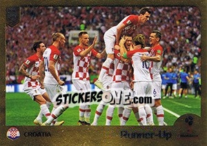 Figurina Croatia Runner-Up - FIFA 365: 2018-2019. Grey backs - Panini