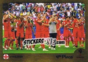 Sticker England 4th Place - FIFA 365: 2018-2019. Grey backs n. 436 - Panini