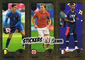 Sticker Courtois / Harry Kane / Mbappé