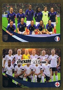 Sticker France / England - FIFA 365: 2018-2019. Grey backs n. 443 - Panini