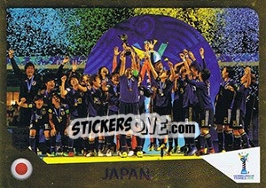 Sticker Winner Japan - FIFA 365: 2018-2019. Grey backs - Panini