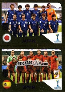 Figurina Japan / Spain - FIFA 365: 2018-2019. Grey backs - Panini