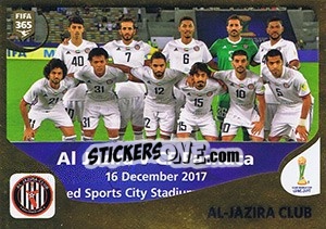 Sticker Al-Jazira Club - FIFA 365: 2018-2019. Grey backs n. 453 - Panini