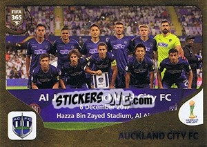 Cromo Auckland City FC - FIFA 365: 2018-2019. Grey backs - Panini