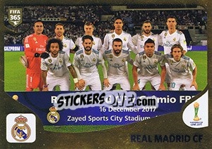 Cromo Real Madrid CF - FIFA 365: 2018-2019. Grey backs - Panini