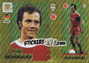 Sticker Franz Beckenbauer - FIFA 365: 2018-2019. Grey backs n. 462 - Panini