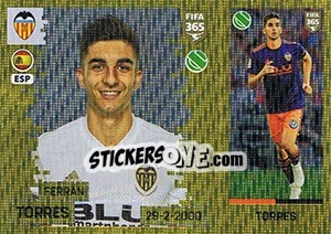 Sticker Ferran Torres - FIFA 365: 2018-2019. Grey backs n. 465 - Panini