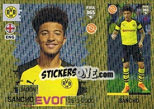 Figurina Jadon Sancho - FIFA 365: 2018-2019. Grey backs - Panini