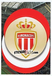 Sticker AS Monaco - Logo - FIFA 365: 2018-2019. Blue backs n. 9 - Panini