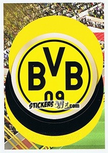 Cromo Borussia Dortmund - Logo - FIFA 365: 2018-2019. Blue backs - Panini