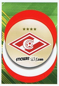 Sticker FC Spartak Moskva - Logo - FIFA 365: 2018-2019. Blue backs - Panini