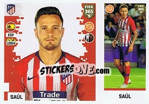 Sticker Saúl - FIFA 365: 2018-2019. Blue backs - Panini