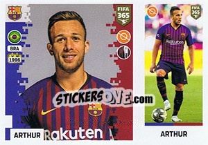 Figurina Arthur - FIFA 365: 2018-2019. Blue backs - Panini