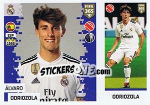 Sticker Álvaro Odriozola - FIFA 365: 2018-2019. Blue backs - Panini