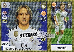 Sticker Luka Modric - FIFA 365: 2018-2019. Blue backs n. 81 - Panini
