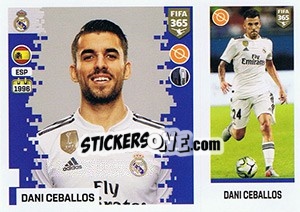 Sticker Dani Ceballos - FIFA 365: 2018-2019. Blue backs - Panini
