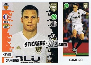 Sticker Kevin Gameiro - FIFA 365: 2018-2019. Blue backs n. 105 - Panini