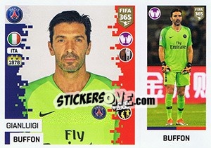 Sticker Gianluigi Buffon - FIFA 365: 2018-2019. Blue backs n. 122 - Panini