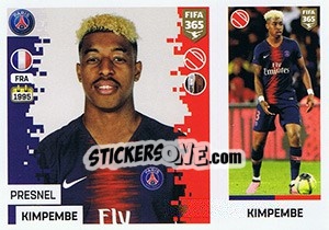 Sticker Presnel Kimpembe - FIFA 365: 2018-2019. Blue backs n. 126 - Panini