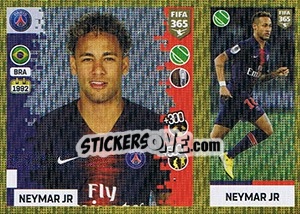 Sticker Neymar Jr - FIFA 365: 2018-2019. Blue backs n. 136 - Panini