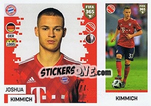 Sticker Joshua Kimmich - FIFA 365: 2018-2019. Blue backs n. 142 - Panini