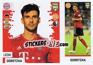 Sticker Leon Goretzka - FIFA 365: 2018-2019. Blue backs n. 147 - Panini