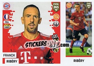 Sticker Franck Ribéry - FIFA 365: 2018-2019. Blue backs - Panini