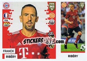 Sticker Franck Ribéry - FIFA 365: 2018-2019. Blue backs n. 148 - Panini