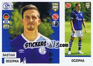 Sticker Bastian Oczipka - FIFA 365: 2018-2019. Blue backs n. 173 - Panini