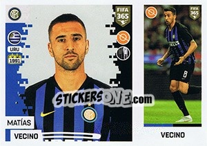 Sticker Matías Vecino - FIFA 365: 2018-2019. Blue backs n. 193 - Panini