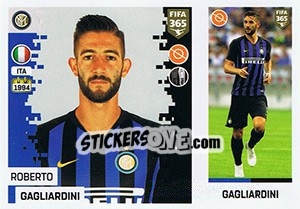 Sticker Roberto Gagliardini - FIFA 365: 2018-2019. Blue backs - Panini