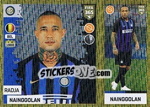 Sticker Radja Nainggolan - FIFA 365: 2018-2019. Blue backs n. 196 - Panini