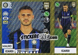 Sticker Mauro Icardi - FIFA 365: 2018-2019. Blue backs n. 201 - Panini